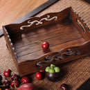 Portable 31x 23x 12cm Wood Food Serving Breakfast in Bed Lap Tray w/ Handles