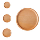 Durable Stylish Scratch Resistant Wooden Plates For Appetizers Snacks Sides Deserts Serving