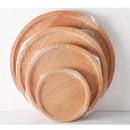 Wooden Plate Serving Tray Heavy Duty Round Decorative Dinner Placemat