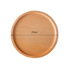 WOODEN PLATE - FRUIT DESSERT BREAD PIZZA CAKE , DINNER DECORATIVE PLACEMENT