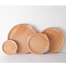 Wooden(Zelkova)-Plate Serving Tray Heavy Duty Chemical Free Dinner Placemat
