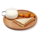 Wooden(Zelkova)-Plate Serving Tray Heavy Duty Chemical Free Dinner Placemat