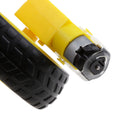 1 Piece DC Gear Motor and Tire Wheel for DC 3V-6V Arduino Smart Car Robot Projects (Yellow) for Smart Car Robot Arduino