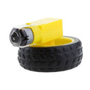 1 Piece DC Gear Motor and Tire Wheel for DC 3V-6V Arduino Smart Car Robot Projects (Yellow) for Smart Car Robot Arduino