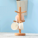 Wooden Mug Tree Mug Hook Mug Storage 6 Coffee Cup Mug Tabletop Holder