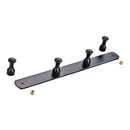 Stainless Steel Bath 4 Hook Rack Wall Mount Hanger Jacket Coat Handbag Towel
