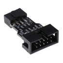 1 Piece Update AVRISP USBASP STK500 Black Blue 10pin to 6pin Converting Adapter Board For ATMEL AVRISP USBASP STK500