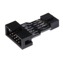 1 Piece Update AVRISP USBASP STK500 Black Blue 10pin to 6pin Converting Adapter Board For ATMEL AVRISP USBASP STK500