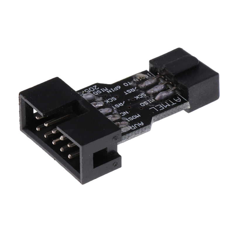 1 Piece Update AVRISP USBASP STK500 Black Blue 10pin to 6pin Converting Adapter Board For ATMEL AVRISP USBASP STK500