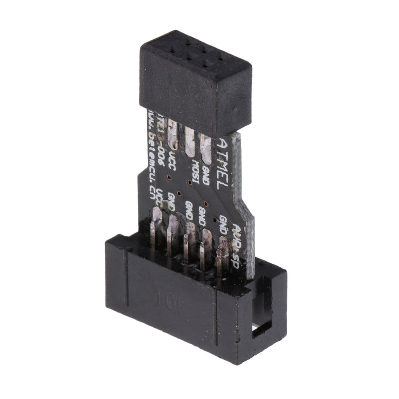 1 Piece Update AVRISP USBASP STK500 Black Blue 10pin to 6pin Converting Adapter Board For ATMEL AVRISP USBASP STK500
