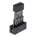 1 Piece Update AVRISP USBASP STK500 Black Blue 10pin to 6pin Converting Adapter Board For ATMEL AVRISP USBASP STK500