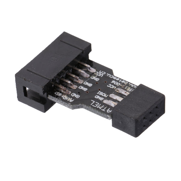 1 Piece Update AVRISP USBASP STK500 Black Blue 10pin to 6pin Converting Adapter Board For ATMEL AVRISP USBASP STK500
