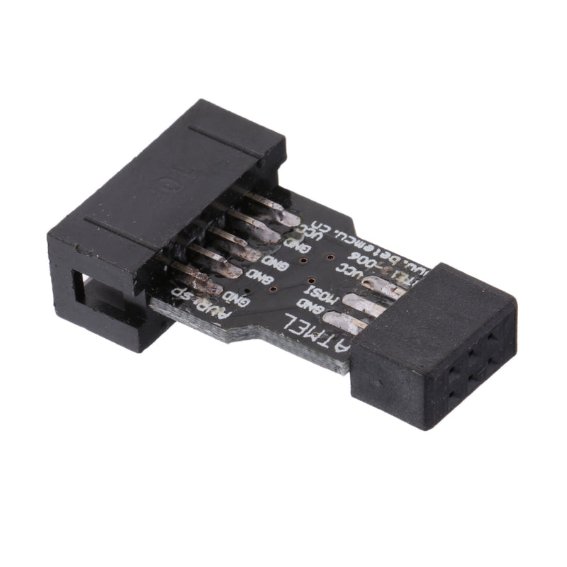 1 Piece Update AVRISP USBASP STK500 Black Blue 10pin to 6pin Converting Adapter Board For ATMEL AVRISP USBASP STK500