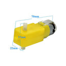 1 Piece 3V-12V DC 70mA (3V) Robot Intelligent Car DIY Dual Shaft Gear TT Motor for Arduino Robot Car MCU 7x2.2x1.8cm