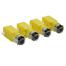 1 Piece 3V-12V DC 70mA (3V) Robot Intelligent Car DIY Dual Shaft Gear TT Motor for Arduino Robot Car MCU 7x2.2x1.8cm