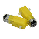 1 Piece 3V-12V DC 70mA (3V) Robot Intelligent Car DIY Dual Shaft Gear TT Motor for Arduino Robot Car MCU 7x2.2x1.8cm