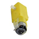 1 Piece 3V-12V DC 70mA (3V) Robot Intelligent Car DIY Dual Shaft Gear TT Motor for Arduino Robot Car MCU 7x2.2x1.8cm