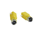 1 Piece 3V-12V DC 70mA (3V) Robot Intelligent Car DIY Dual Shaft Gear TT Motor for Arduino Robot Car MCU 7x2.2x1.8cm