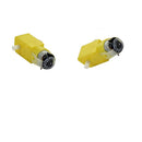 1 Piece 3V-12V DC 70mA (3V) Robot Intelligent Car DIY Dual Shaft Gear TT Motor for Arduino Robot Car MCU 7x2.2x1.8cm