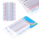 1 Piece 400 Plug-in Solderless Bread Board, 400 Tie-Points, 4 Power Rails, 3.3 x 2.2 x 0.3inch ( 8.5 x 5.5 x 0.9cm )