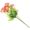 1 Bunch of Carnation Bunch Artificial Silk Flower Bouquet Plant Home Bedroom Hotel Office Desk Floral Decor Sunset Glow
