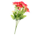 1 Bunch of Carnation Bunch Artificial Silk Flower Bouquet Plant Home Bedroom Hotel Office Desk Floral Decor Sunset Glow
