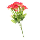 1 Bunch of Carnation Bunch Artificial Silk Flower Bouquet Plant Home Bedroom Hotel Office Desk Floral Decor Sunset Glow