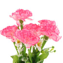 1 Bunch of Carnation Bunch Artificial Silk Flower Bouquet Plant Home Bedroom Hotel Office Desk Floral Decor Pink