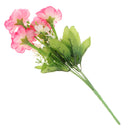 1 Bunch of Carnation Bunch Artificial Silk Flower Bouquet Plant Home Bedroom Hotel Office Desk Floral Decor Pink