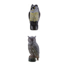 Large Realistic Owl Decoy Straight Head Weed Pest Control Crow Scarecrow