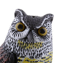 Large Realistic Owl Decoy Straight Head Weed Pest Control Crow Scarecrow