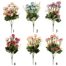 1 Bunch Artificial Flowers Silk Camellia Buds Home Wedding Garden Banquet Hotel Party Floral Decor Charms Pink