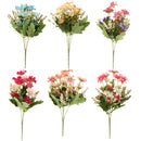 Artificial Realistic Chrysanthemum Bunch Silk Flower Bouquet Wedding Party Garden Plant Decor Ornaments Rose Red