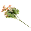 Artificial Realistic Chrysanthemum Bunch Silk Flower Bouquet Wedding Party Garden Plant Decor Ornaments Sunset Glow