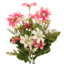 Artificial Realistic Chrysanthemum Bunch Silk Flower Bouquet Wedding Party Garden Plant Decor Ornaments Pink