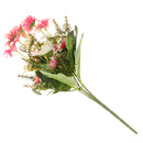 Artificial Realistic Chrysanthemum Bunch Silk Flower Bouquet Wedding Party Garden Plant Decor Ornaments Pink