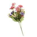Artificial Realistic Chrysanthemum Bunch Silk Flower Bouquet Wedding Party Garden Plant Decor Ornaments Purple+Pink