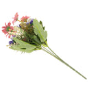 Artificial Realistic Chrysanthemum Bunch Silk Flower Bouquet Wedding Party Garden Plant Decor Ornaments Purple+Pink