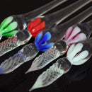 DIP PEN CRYSTAL GLASS for Writing Beautiful Gift for Christmas Graduation Red