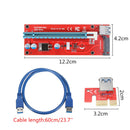 PCI-Express Card 1x To 16x 3.0Extension Cable With SATA 15Pin Bitcoin Mining