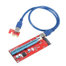 PCI-Express Card 1x To 16x 3.0Extension Cable With SATA 15Pin Bitcoin Mining