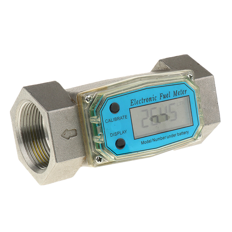 1.5 Inch Turbine Digital Diesel Water Fuel Flow Meter Oval Gear Flow Gauge