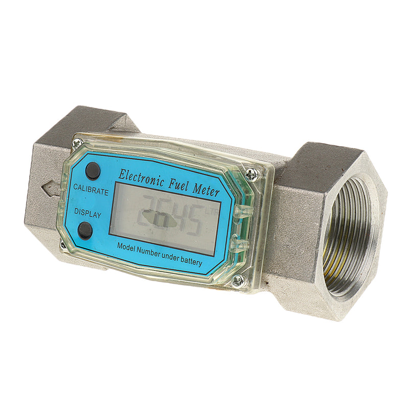 1.5 Inch Turbine Digital Diesel Water Fuel Flow Meter Oval Gear Flow Gauge