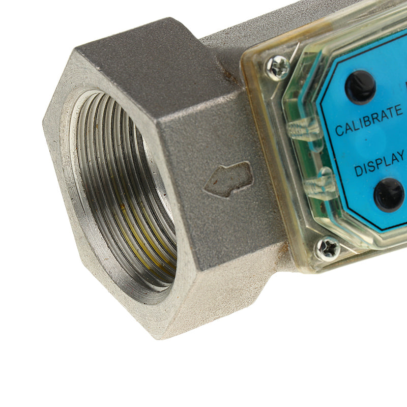 1.5 Inch Turbine Digital Diesel Water Fuel Flow Meter Oval Gear Flow Gauge