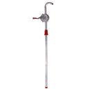 Hand Rotary Self Dispense Oil Diesel Fuel Pump Drum Tank Barrel 130cm Silver