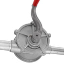 Hand Rotary Self Dispense Oil Diesel Fuel Pump Drum Tank Barrel 130cm Silver