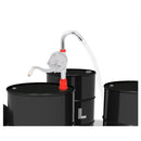 Hand Rotary Self Dispense Oil Diesel Fuel Pump Drum Tank Barrel 130cm Silver