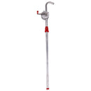 Hand Rotary Self Dispense Oil Diesel Fuel Pump Drum Tank Barrel 130cm Silver