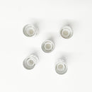 Variable Potentiometer Carbon Rotary Taper Round Shaft Carbon Linear With Dial With Knob (Pack of 5 Sets) Silver Color