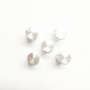 Variable Potentiometer Carbon Rotary Taper Round Shaft Carbon Linear With Dial With Knob (Pack of 5 Sets) Silver Color
